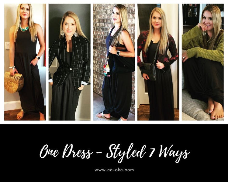 One Dress Styled 7 Ways