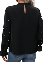Load image into Gallery viewer, Penelope Pearl Sleeve Blouse - (Extended Sizes)
