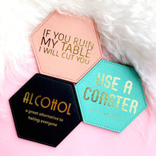 Load image into Gallery viewer, Fun Club Coasters - (4) Sayings