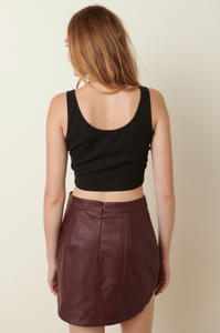 Dakota Faux Leather Mini Skirt