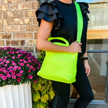 Load image into Gallery viewer, Lily Woven Neon Neoprene Bag (2) Colors