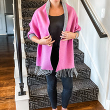 Load image into Gallery viewer, Reversible Sleeved Shawl Wrap