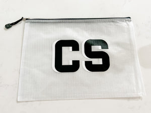 Clear Monogram Pouch