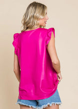 Load image into Gallery viewer, Gwyneth Faux Leather Top - (2) Colors/ Extended Sizes