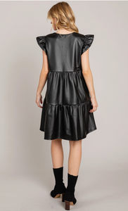 Mimi Leather Mini Dress