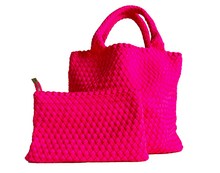 Load image into Gallery viewer, Lily Woven Neon Neoprene Bag (2) Colors