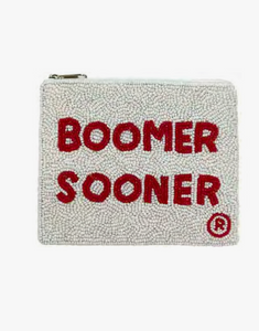 Boomer Sooner Beaded Coin Purse - (2) Colors Available