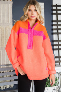 Sunset Sherpa Pullover - (Extended Sizes)