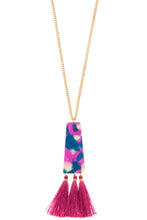 Load image into Gallery viewer, Marbled Pendant with Tassel