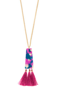 Marbled Pendant with Tassel