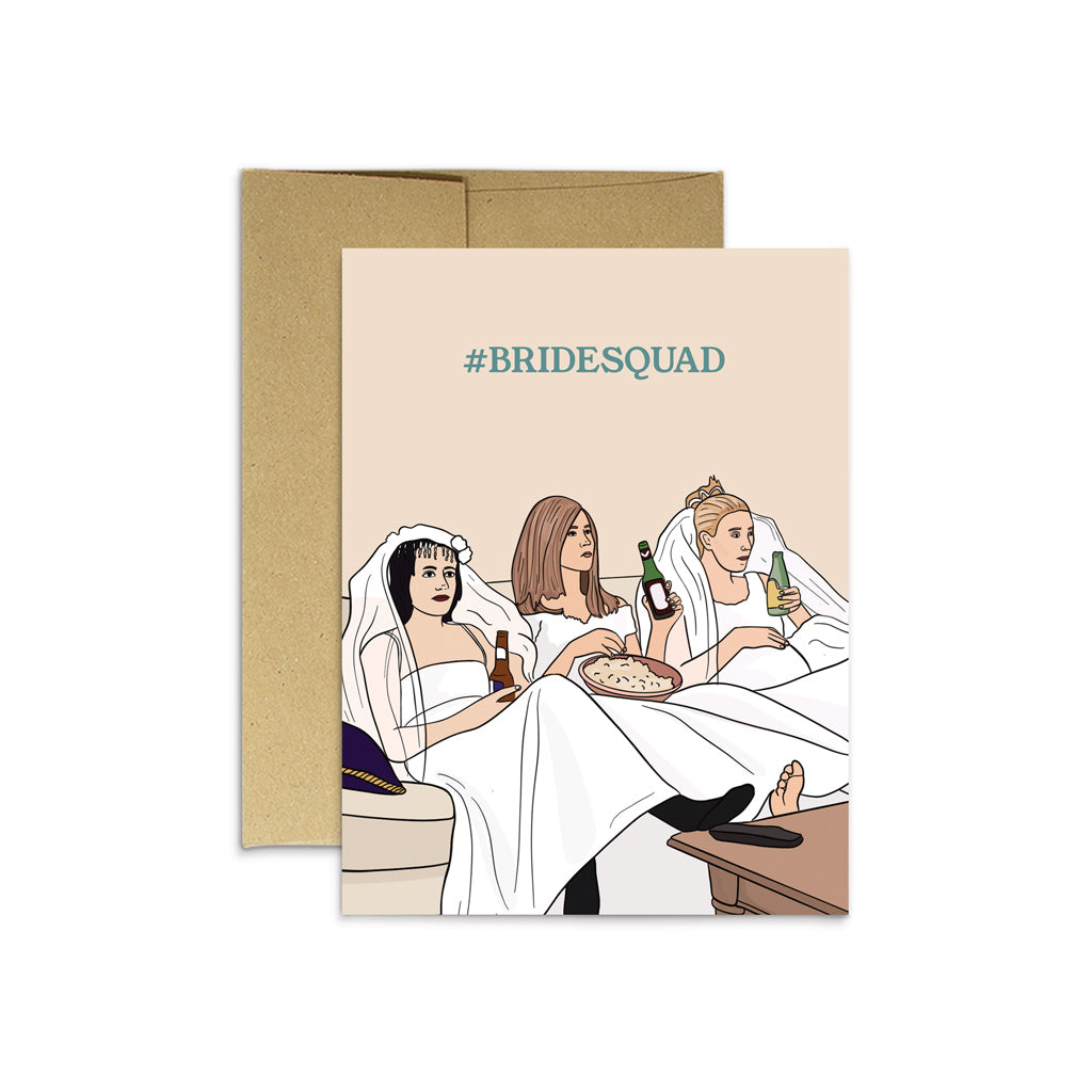 Friends #Bridesquad Greeting Card