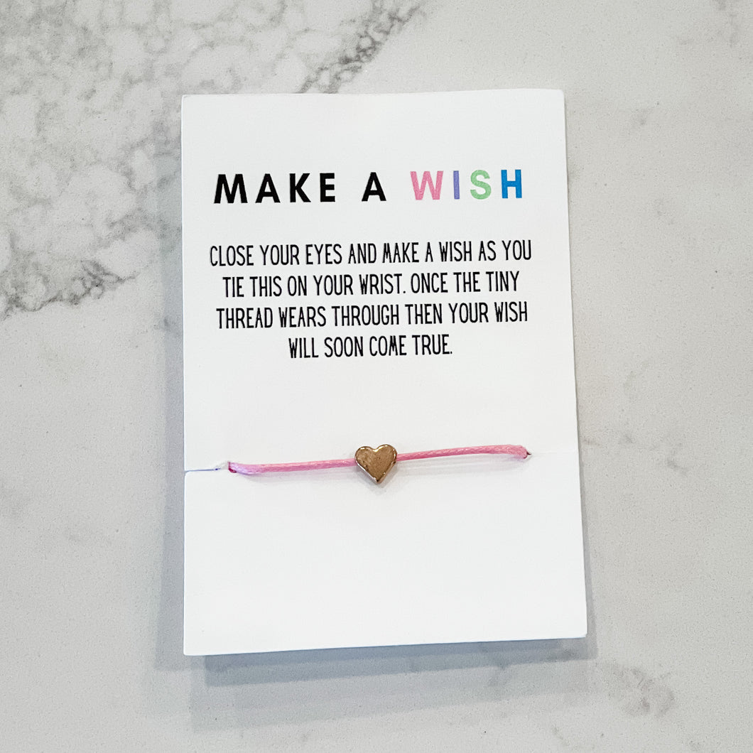 Make A Wish Heart Bracelet