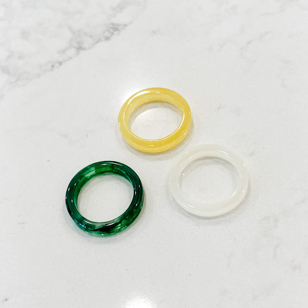 Stackables: Simple Resin Rings