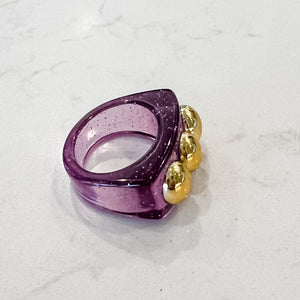 Chunky Funky Resin Rings- 6 Styles Available
