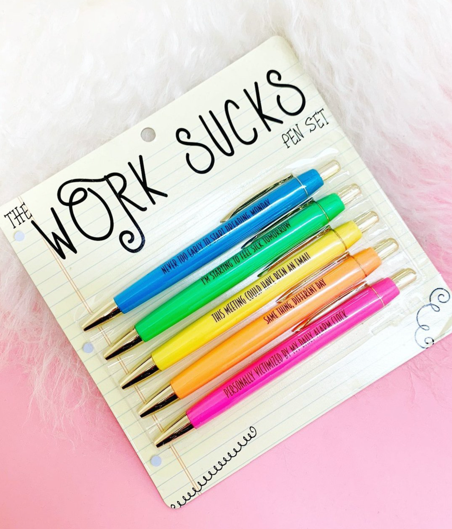 Work Sucks Pen Set – Shabby Chic Boutique and Tanning Salon