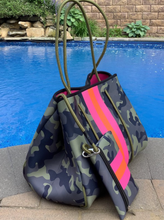 Load image into Gallery viewer, Haute in the Hamptons Camo Neoprene Tote