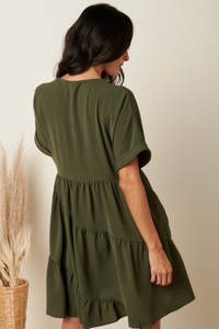 Sylvia Tiered Mini Dress- 2 Colors