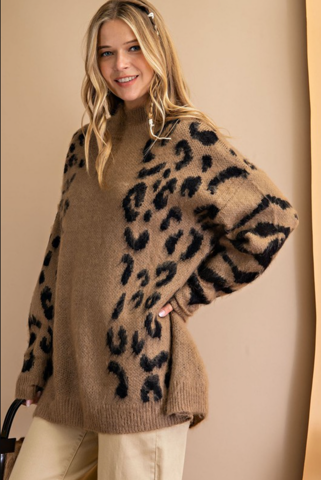 Imogene Animal Print Sweater