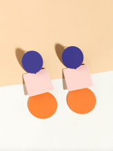 Load image into Gallery viewer, Callie Color Block Earrings