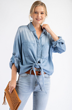 Load image into Gallery viewer, Danni Denim Shirt- 2 Colors