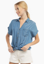 Load image into Gallery viewer, Donna Denim Top- 2 Colors