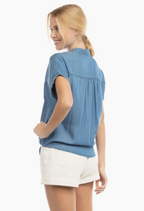 Donna Denim Top- 2 Colors