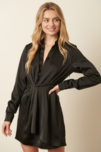 Load image into Gallery viewer, Tuxedo Shirt Dress