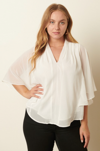 Ainsley Batwing Blouse-Extended Sizes Available