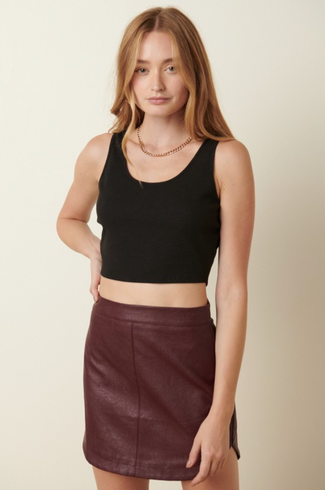 Dakota Faux Leather Mini Skirt