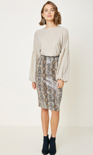 Load image into Gallery viewer, SINuous Snakeskin Sequin Skirt