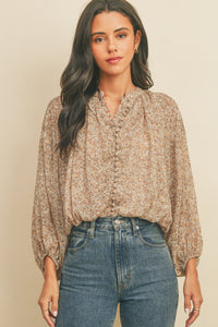 Time After Time Button Down Top