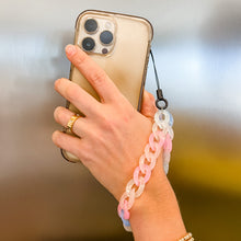 Load image into Gallery viewer, Rainbow Chainlink Phone Wristlet